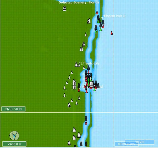 Port Everglades chart in Virtual Sailor