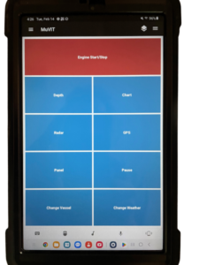MuVIT boating simulator function tablet