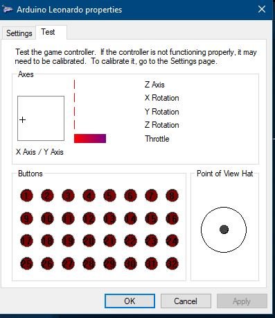 Throttle joystick configuration